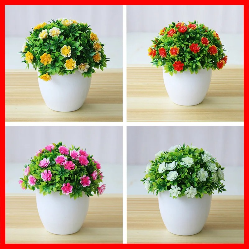 Bonsai Gardenia - Plantes artificielles bonsaï en pot, 1