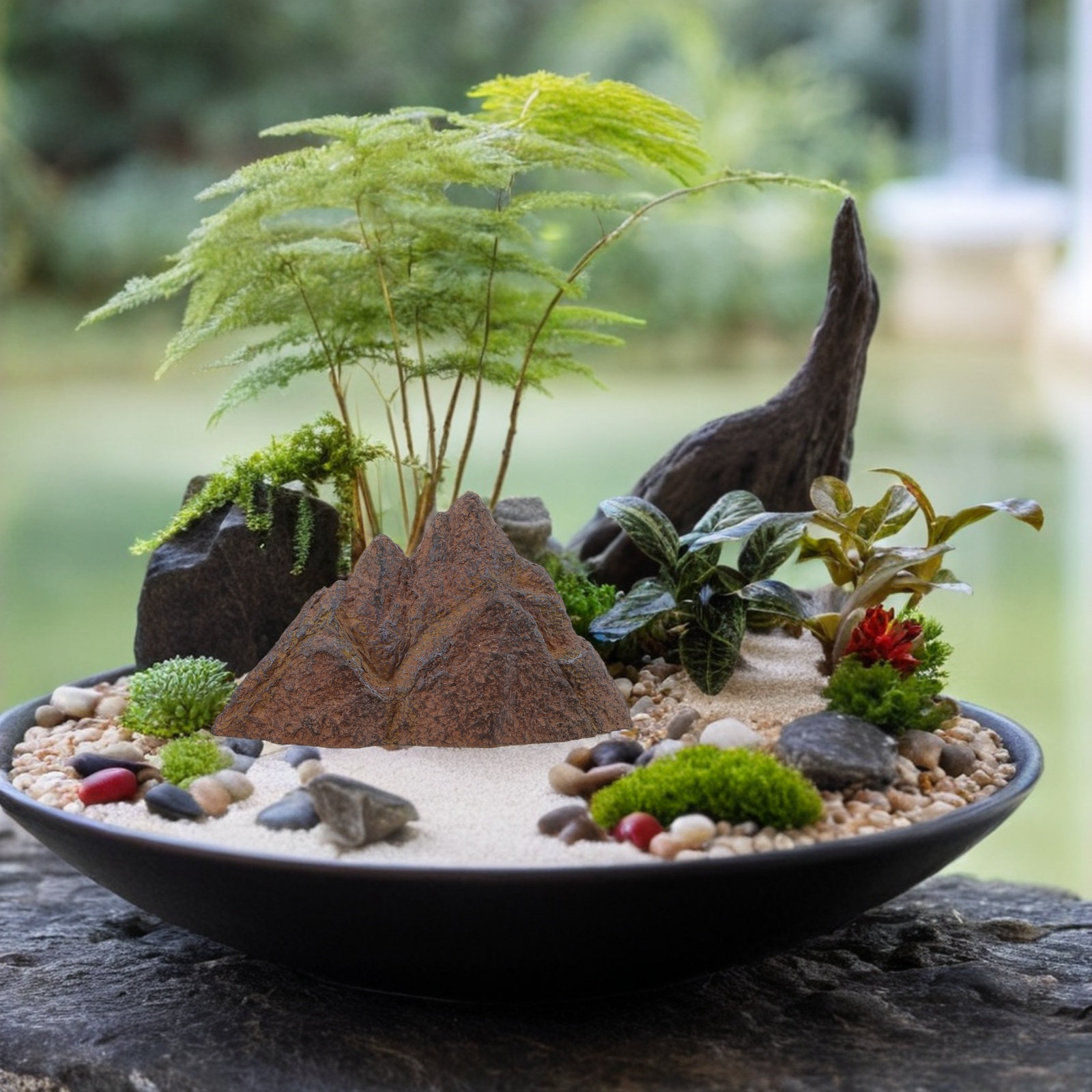 Miniature Rocheuse Zen : Décor - Mini Bonsai Zen Garden avis et prix