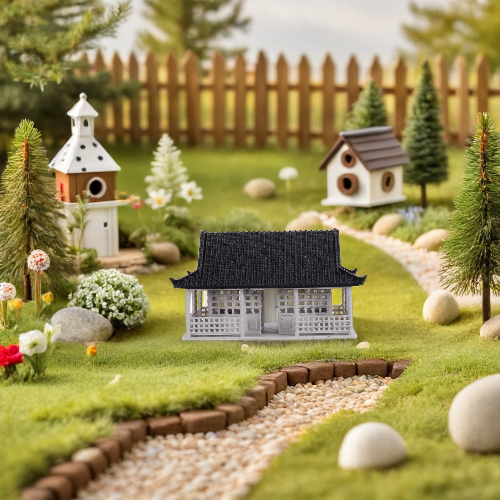 Mini Statue de Bâtiment Chinoi - Mini Bonsai Zen Garden avis et prix