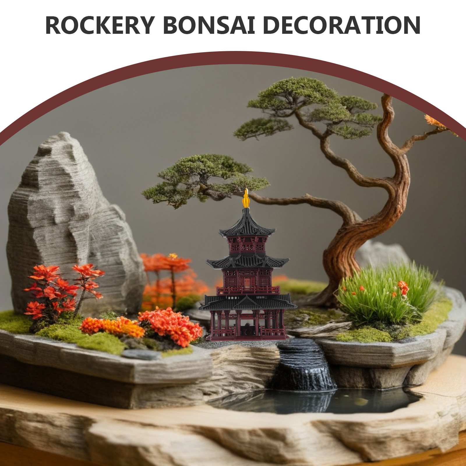Sculpture artisanale de pagode - Mini Bonsai Zen Garden avis et prix
